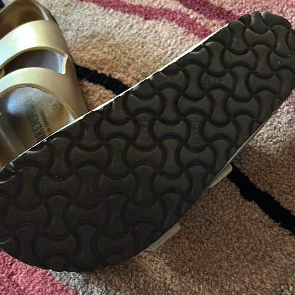 Birkenstock Tan Footbed Sandals - Picture 3 of 5